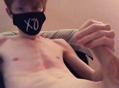 Close up slim masked yummy