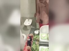 Cock Fun in the bathroom
