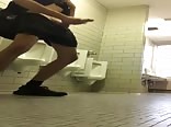 Collage boy porn wanks in the toilets
