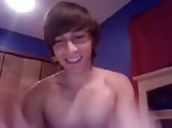 College boy porn with nice bush takes care of bulging sweatpants
