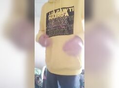 College boy shows off