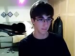College boy wanking in his flat gay teen porn