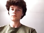College boys porn gets horny in his dorm room watching porn