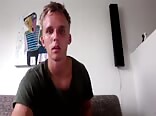 College boys porn jacking off on Skype with his buddy from class 