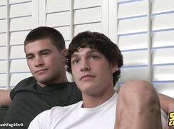 College newbie gets his ass eaten and dick sucked
