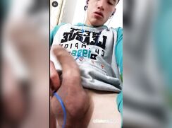 Colombian jerking off and cum