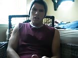 CRAZY TEEN JERKS OFF, brutal post orgasm cum, keeps stroking