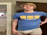 Cu Ti blonde and smooth boy in Jockey