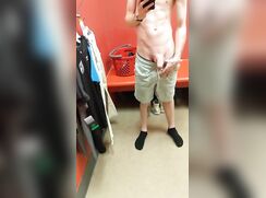 Cum on change room mirror