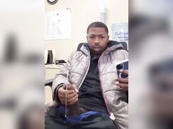 Cum spurt at work
