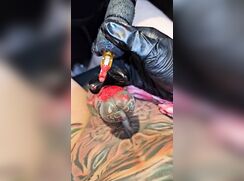 cum while cock tattooing
