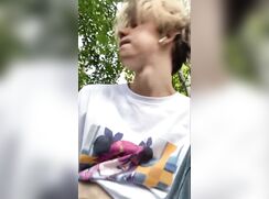 Cumming And Pissing In The Woods   OF