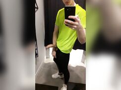 Cumming in the Changing Room 218