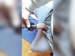 Cumming with toy 2