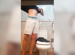 Cumshot in the sink gay boys porn