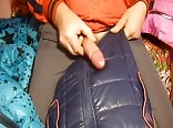Cumshot on jacket