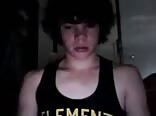 Curly hair boys porn with nice ball sack jerks his dick