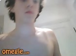 curly hair lad wanks