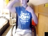 Cute 20yo boy strip and wank. Webcam porn. 