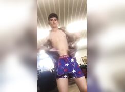 Cute American Underwear Guy Strip Porn