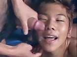 Cute Asian boy porn bukkake