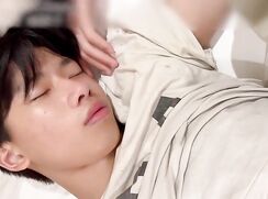 Cute Asian boy Sleep