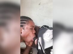 Cute Black Boy Sucks Sleeping Friend