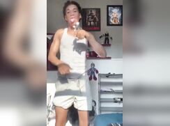 Cute Black Light Skin Boy Shows Off his Sexy Long Dick