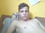 Cute blond jerks off in his bed boys porn