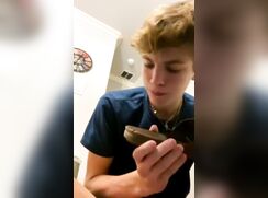 cute blonde foot fetiche chating 4 money taste his cum
