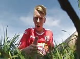 Cute blonde masturbates outdoors boys porn