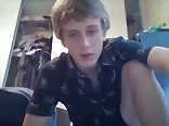 Cute Blonde teen plays with his long dick - amateur gay porn video