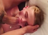 Cute boy loves cum