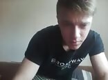 Cute boy stroking his big cock porn roommate