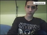 Cute boy wank on webcam