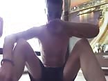 Cute boys porn wanking on the floor