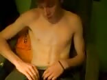 Cute boys porn wanking through his boxers
