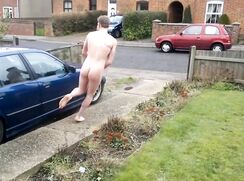 Cute British streaker