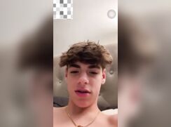 cute curly snapchating to girl jo