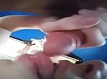 Cute gay tube self sucker enjoys his cum