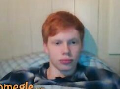 cute ginger bed watching str8 porno wank