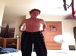 cute ginger boy undresses