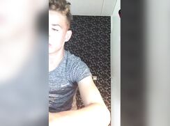 cute guy show his big balls