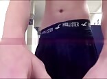 Cute High school player jerks off after the game boys porn
