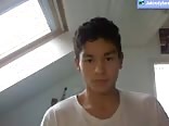 Cute Latino jerks and cums