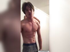 Cute muscular boy