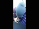 cute nerdy blowjob in car