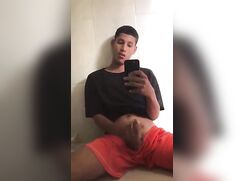 Cute sexy latino at home