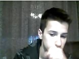 Cute smooth boy wank on cam