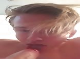 cute teen cums in his  mouth